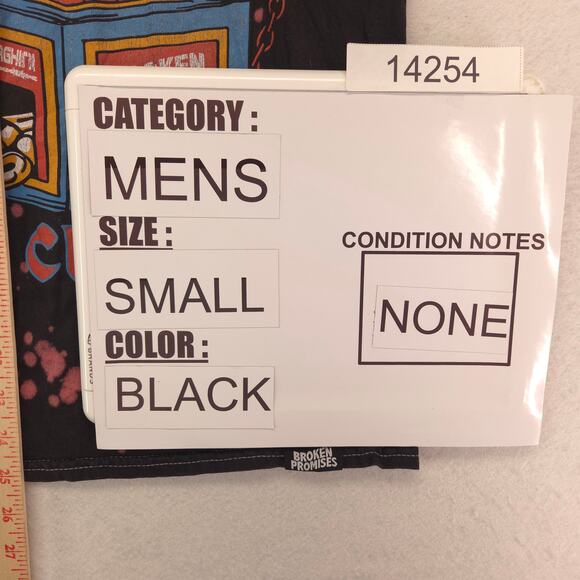 Broken Promises Crew Neck Graphic Short Sleeve T Shirt Adult Mens Size S Black - Picture 8 of 9